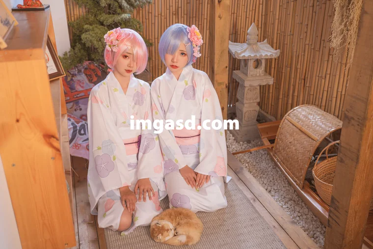 [Coser] Chinese 爆机少女喵小吉 x 金鱼kinngyo - 双子系列 从零开始異世界生活 preview 24