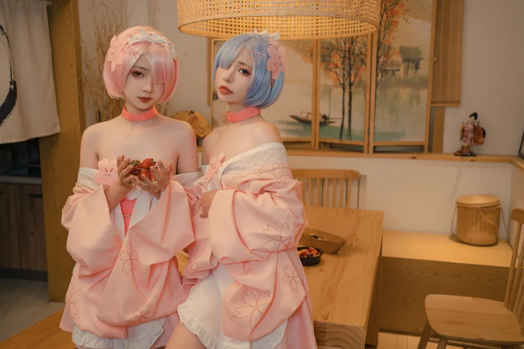 [Coser] Chinese 爆机少女喵小吉 x 金鱼kinngyo - 从零开始的女体盛宴 preview 3