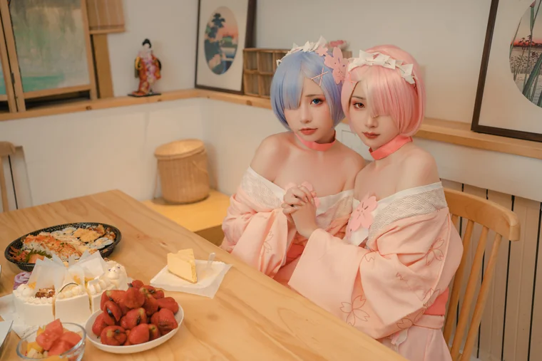 [Coser] Chinese 爆机少女喵小吉 x 金鱼kinngyo - 从零开始的女体盛宴 preview 14