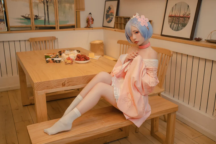 [Coser] Chinese 爆机少女喵小吉 x 金鱼kinngyo - 从零开始的女体盛宴 preview 22