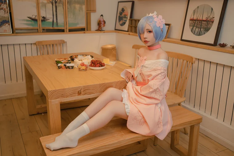 [Coser] Chinese 爆机少女喵小吉 x 金鱼kinngyo - 从零开始的女体盛宴 preview 23