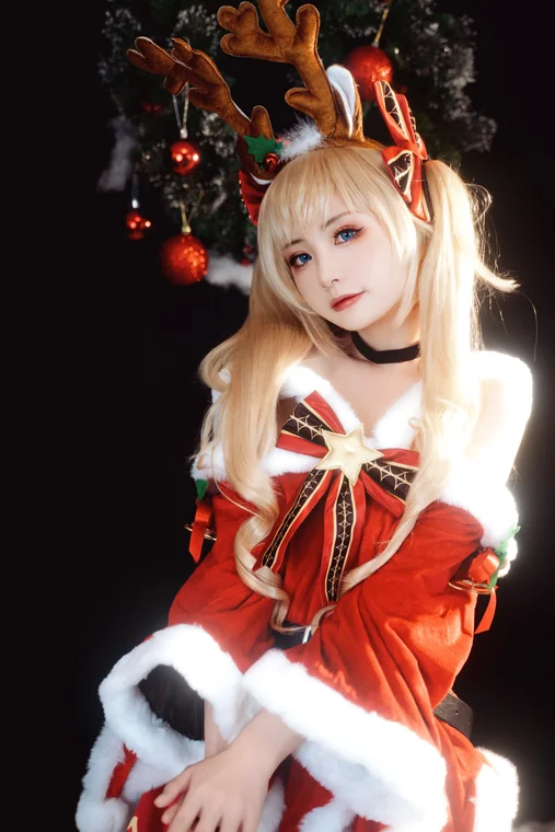 [Coser] Chinese 爆机少女喵小吉 x 金鱼kinngyo - 圣诞特辑 preview 8
