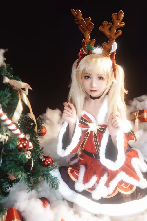 [Coser] Chinese 爆机少女喵小吉 x 金鱼kinngyo - 圣诞特辑 preview 13