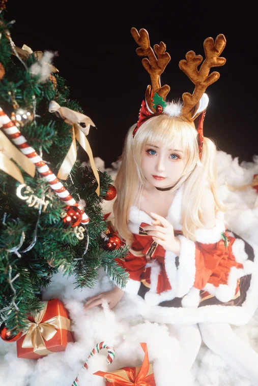 [Coser] Chinese 爆机少女喵小吉 x 金鱼kinngyo - 圣诞特辑 preview 17