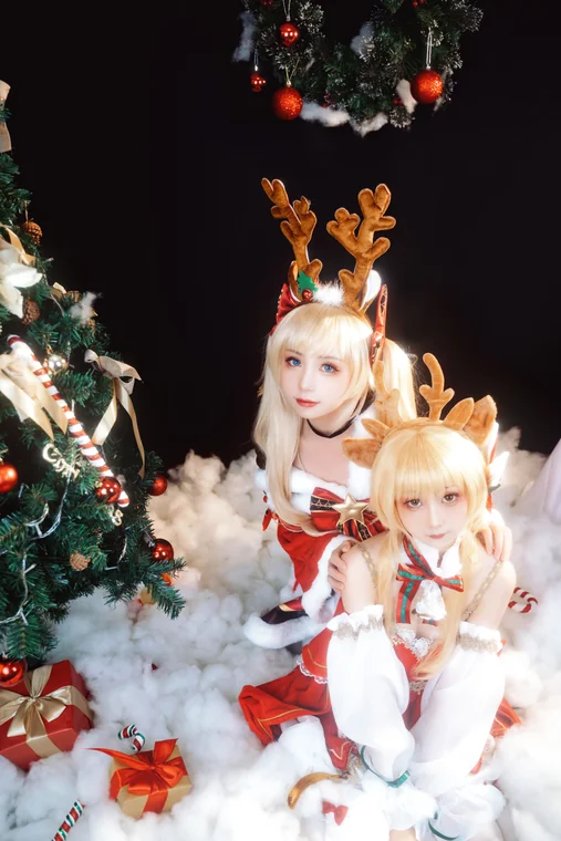 [Coser] Chinese 爆机少女喵小吉 x 金鱼kinngyo - 圣诞特辑 preview 18