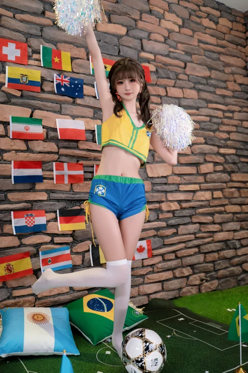 [Coser] Chinese 爆机少女喵小吉 x 金鱼kinngyo - 足球宝贝 preview 6