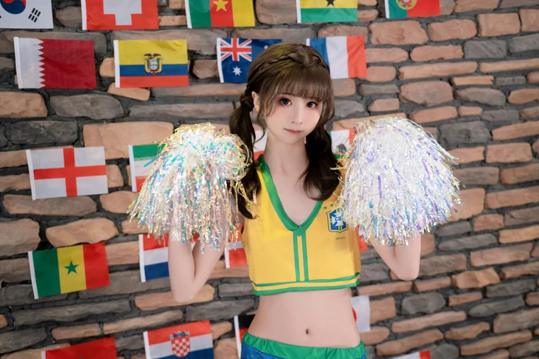 [Coser] Chinese 爆机少女喵小吉 x 金鱼kinngyo - 足球宝贝 preview 8