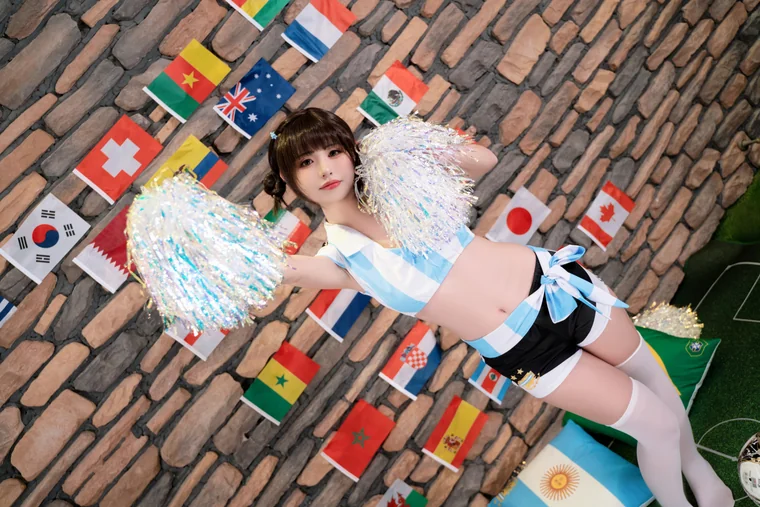 [Coser] Chinese 爆机少女喵小吉 x 金鱼kinngyo - 足球宝贝 preview 12