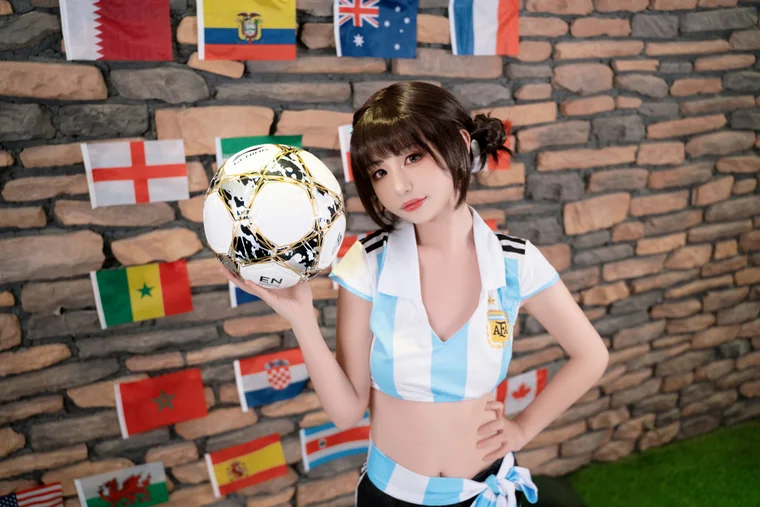 [Coser] Chinese 爆机少女喵小吉 x 金鱼kinngyo - 足球宝贝 preview 14