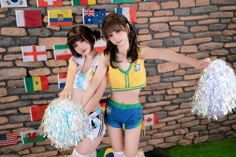 [Coser] Chinese 爆机少女喵小吉 x 金鱼kinngyo - 足球宝贝 preview 15