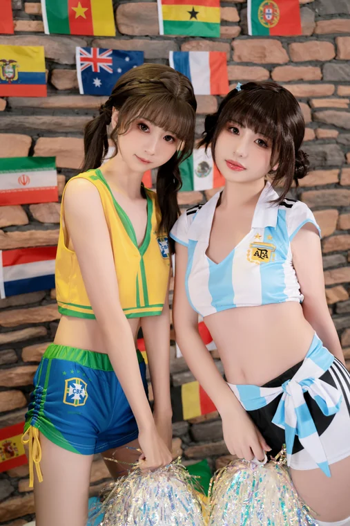 [Coser] Chinese 爆机少女喵小吉 x 金鱼kinngyo - 足球宝贝 preview 16