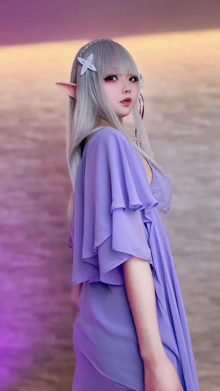 [Coser] chuchu - #012 リゼ エミ◯ア 夜はこれからよ preview 5