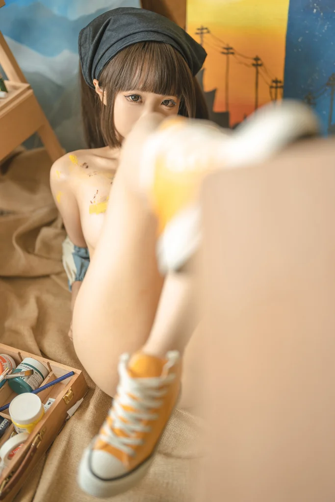 [Coser] 蠢沫沫 (chunmomo) - 小画家 (Small Painter) preview 13