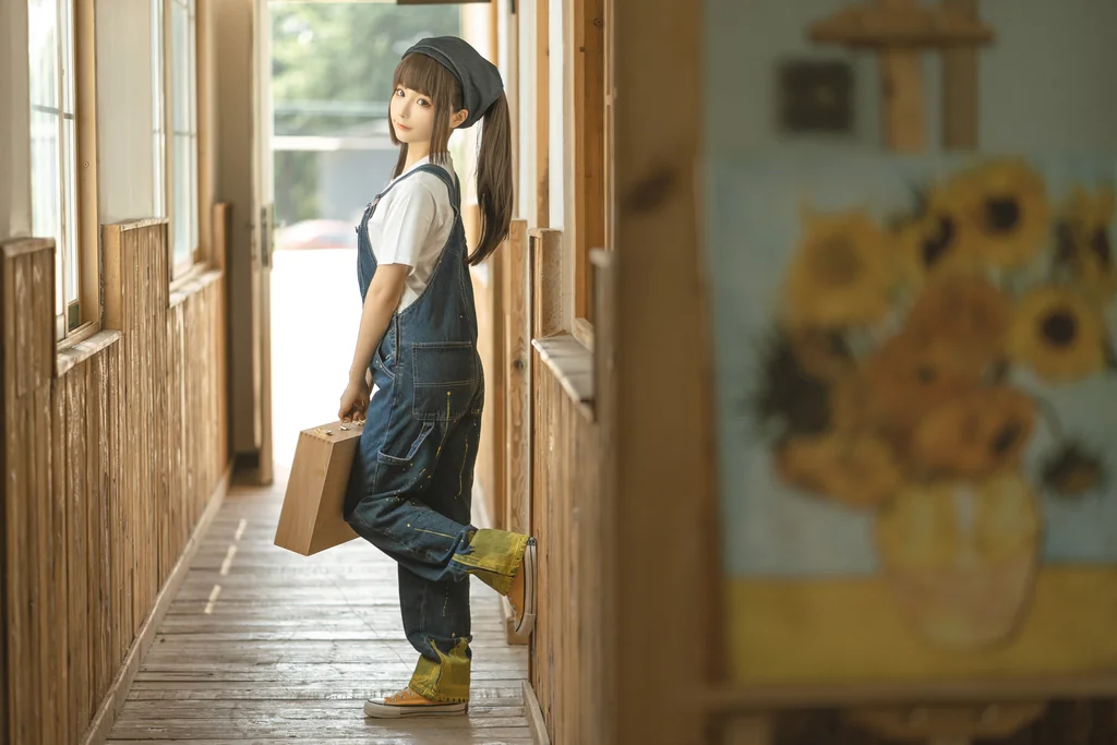 [Coser] 蠢沫沫 (chunmomo) - 小画家 (Small Painter) preview 18