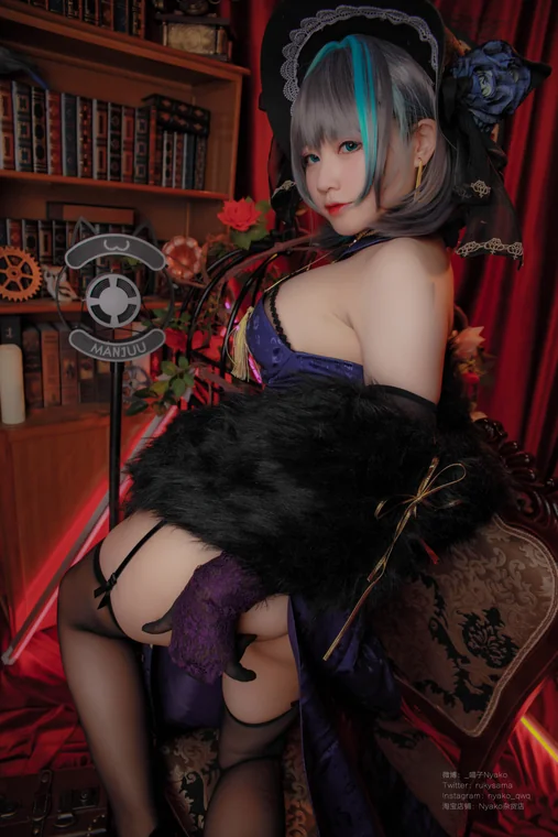[Coser] Nyako喵子 - 柴郡旗袍 preview 6