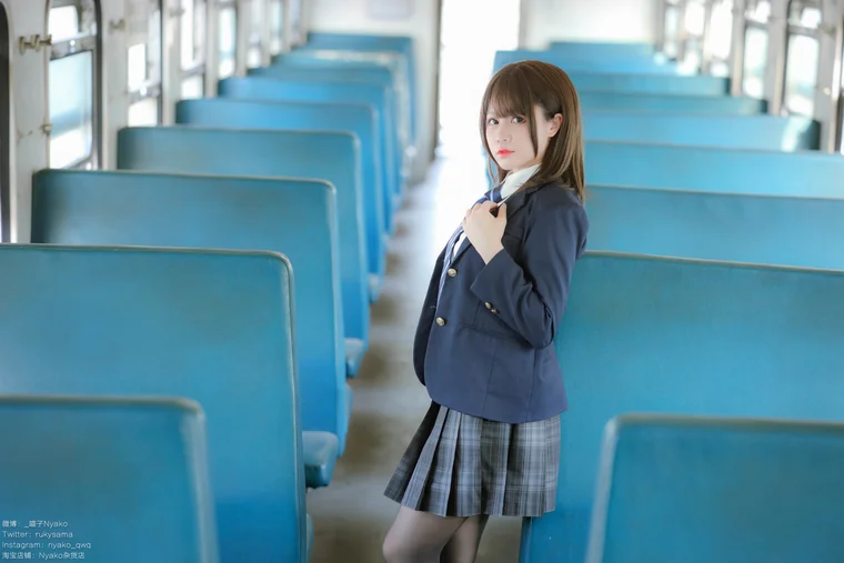 [Coser] Nyako喵子 - 火车JK制服 preview 7