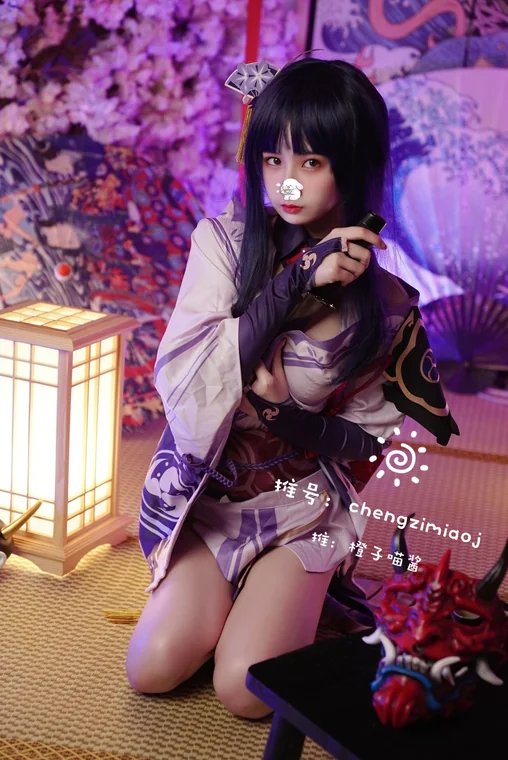 [Coser] 橙子喵酱 - Raiden Shogun (雷电将军) preview 2