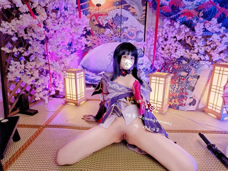 [Coser] 橙子喵酱 - Raiden Shogun (雷电将军) preview 12