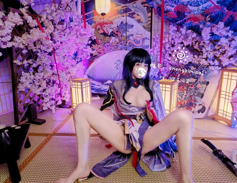 [Coser] 橙子喵酱 - Raiden Shogun (雷电将军) preview 14