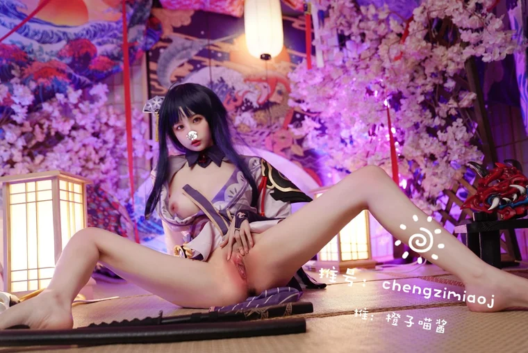[Coser] 橙子喵酱 - Raiden Shogun (雷电将军) preview 20