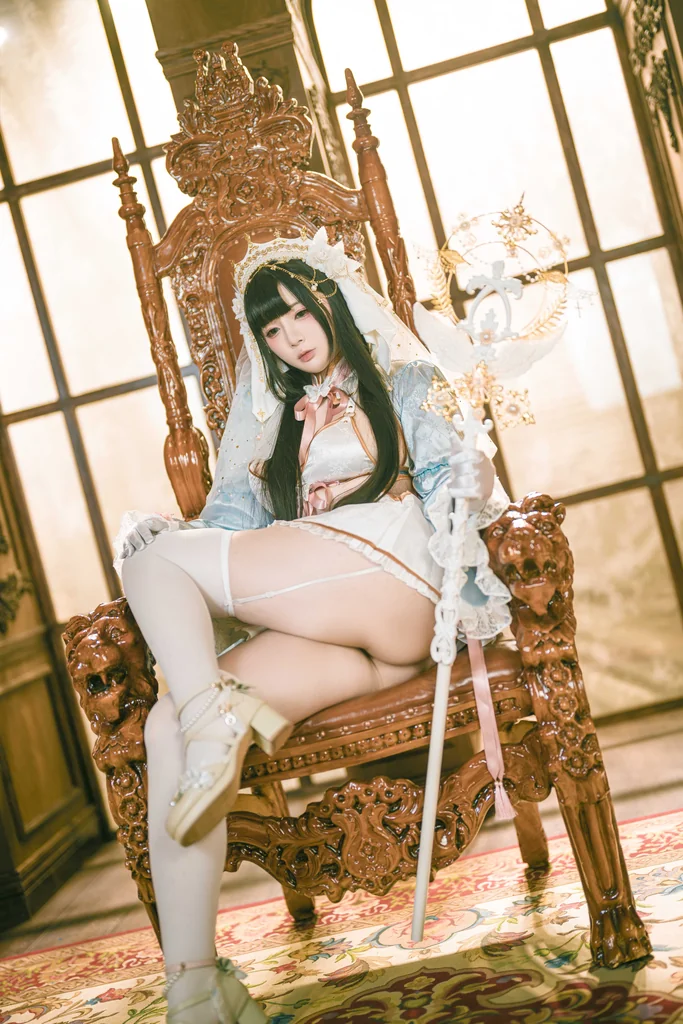 [Coser] 落落Raku - Lily White preview 9
