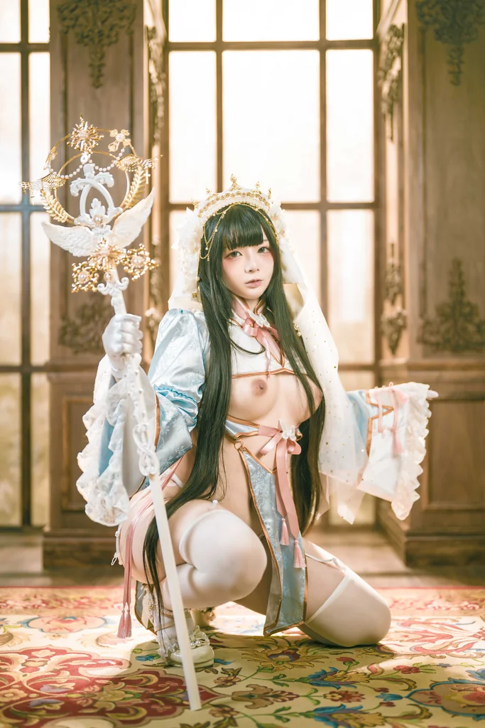 [Coser] 落落Raku - Lily White preview 24