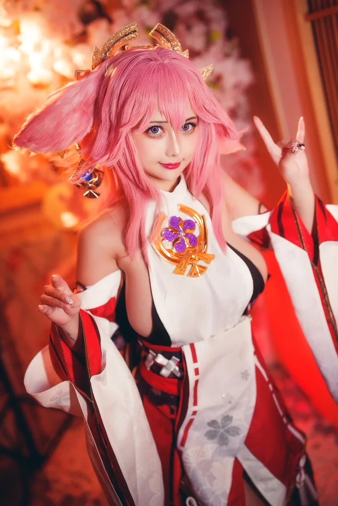 [Coser] 沖田凜花Rinka - 八重神子 preview 3