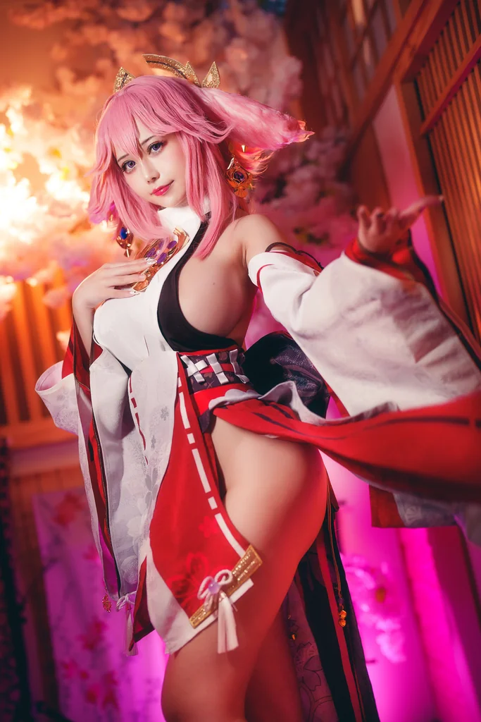 [Coser] 沖田凜花Rinka - 八重神子 preview 6