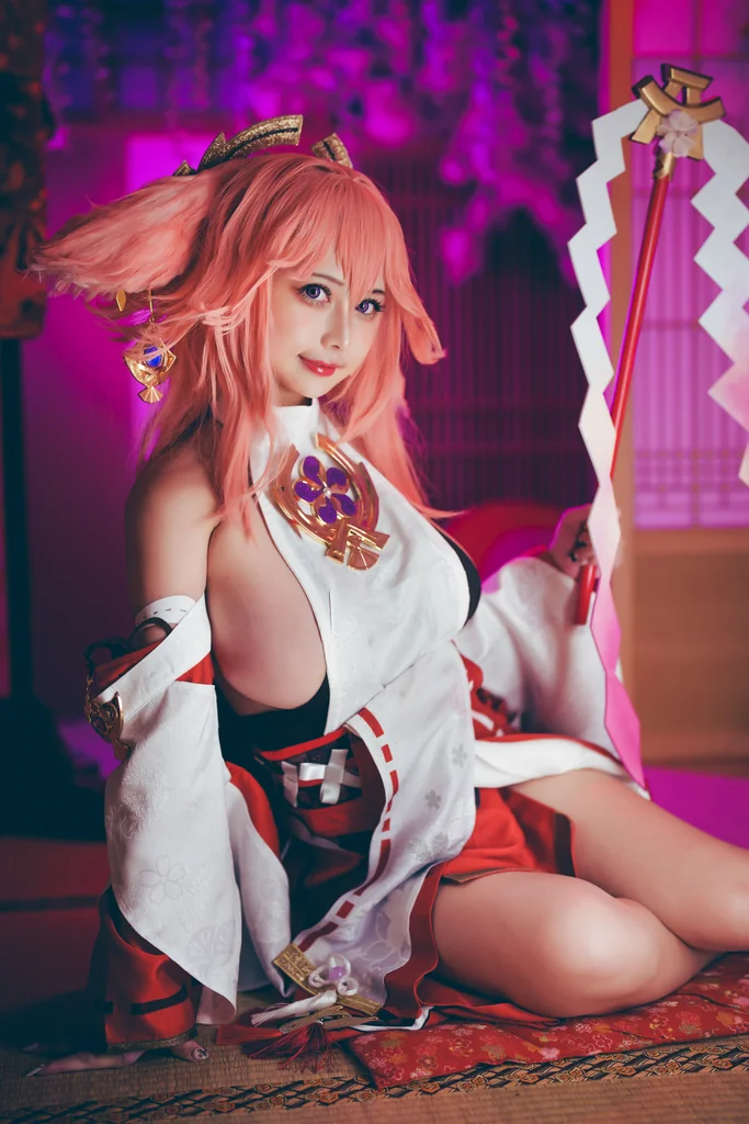 [Coser] 沖田凜花Rinka - 八重神子 preview 9