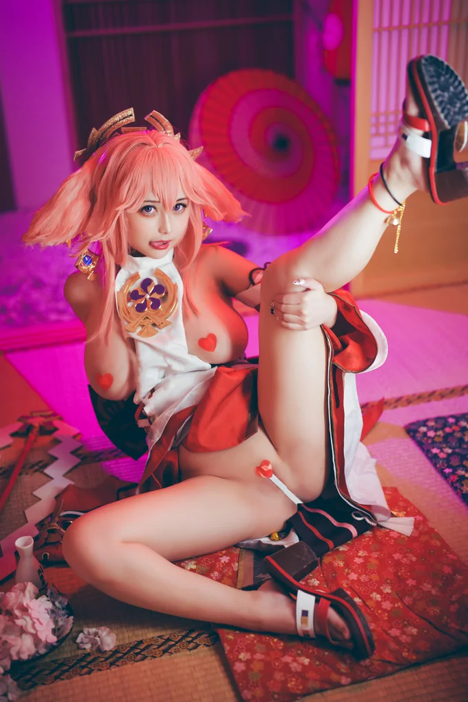 [Coser] 沖田凜花Rinka - 八重神子 preview 17
