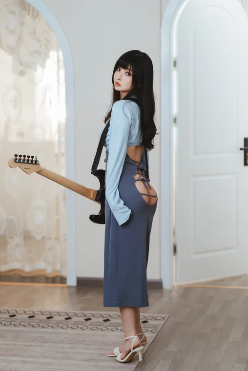 [Coser] rioko凉凉子 Vol.074 吉他妹妹系带裙 preview 12
