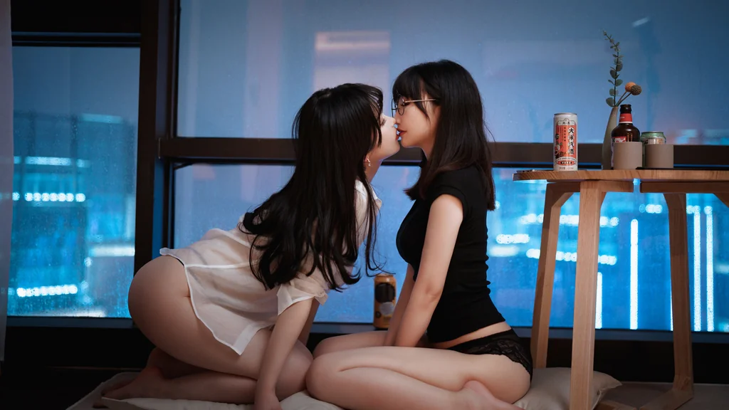 [Coser] rioko凉凉子 Vol.093 黑丝ol制服双人 preview 10