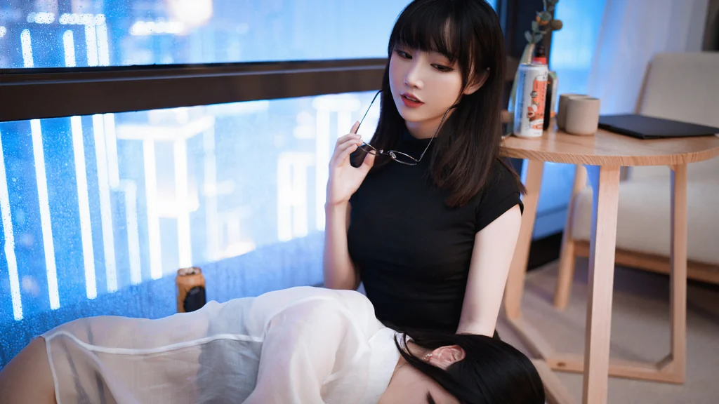 [Coser] rioko凉凉子 Vol.093 黑丝ol制服双人 preview 14