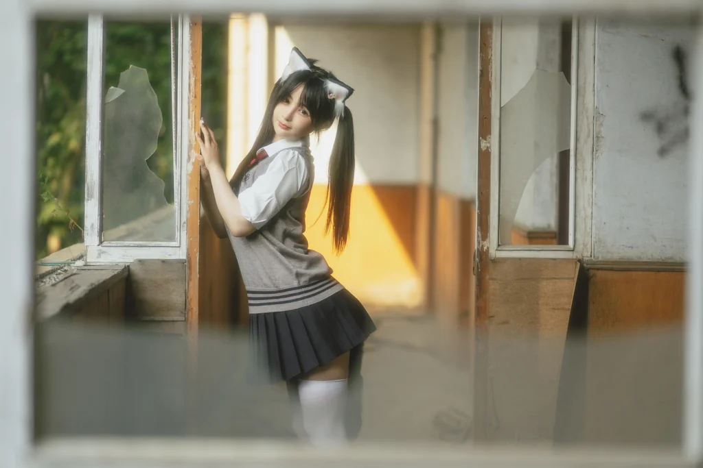[Coser] 桜井宁宁 Vol.053 - 废墟jk preview 8