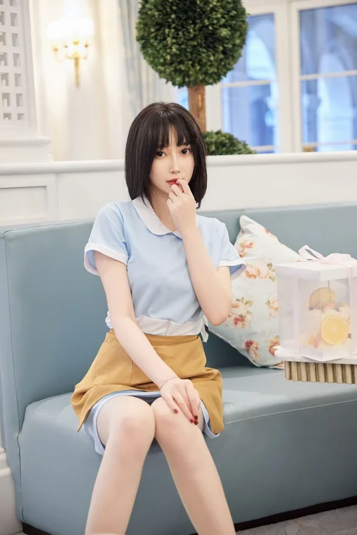 [内购无水印] 玥儿玥er - 秀人网模特 靓丽肉丝无内庆生 preview 19