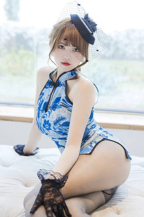 [内购无水印] 张思允Nice Vol.011 - 青瓷旗袍 preview 7