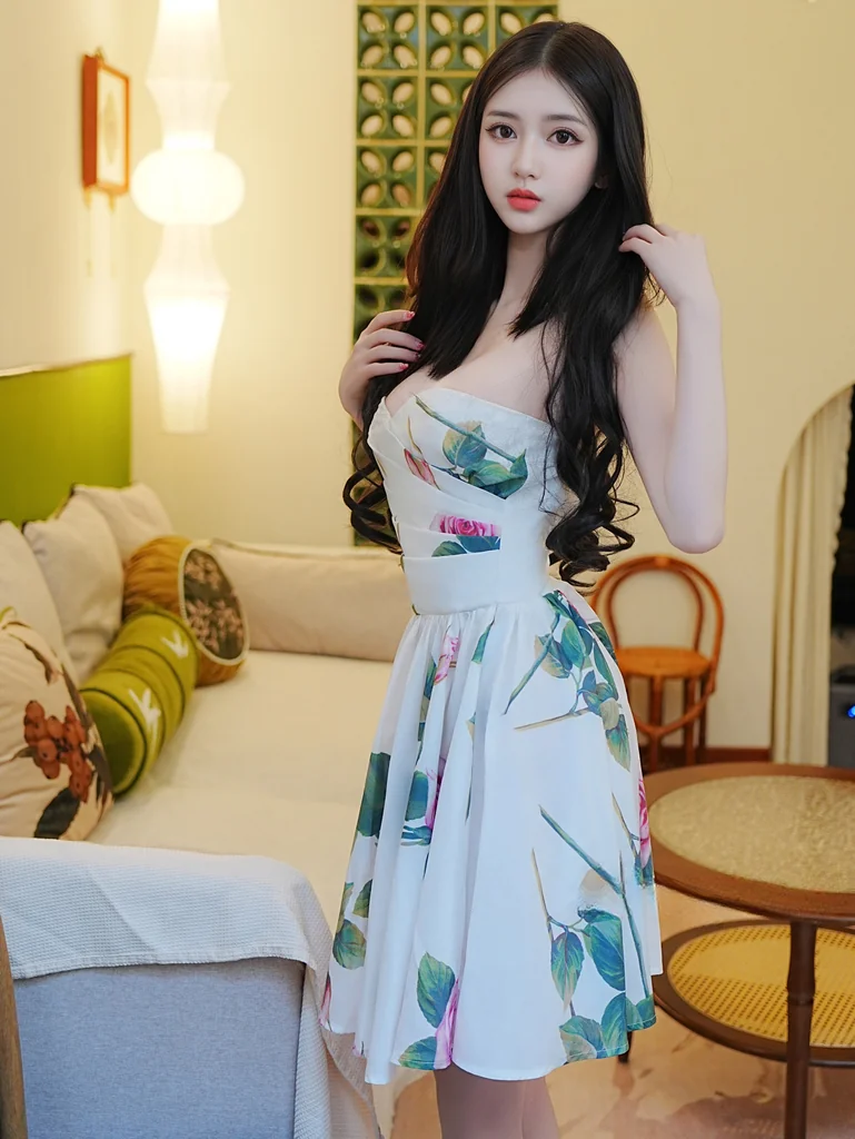 [XR Uncensored] 白小蝶 - 肉丝连衣花裙 preview 8