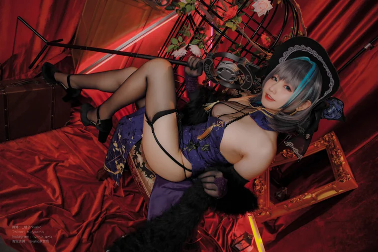 [Coser] Nyako喵子 - 柴郡旗袍 preview 7