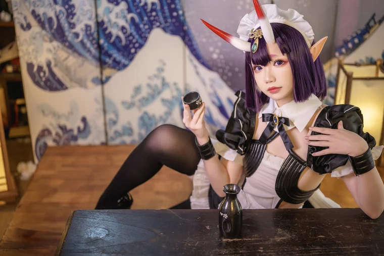 [Coser] 雪晴Astra (雪晴嘟嘟) Vol.034 酒吞童子女仆 preview 3