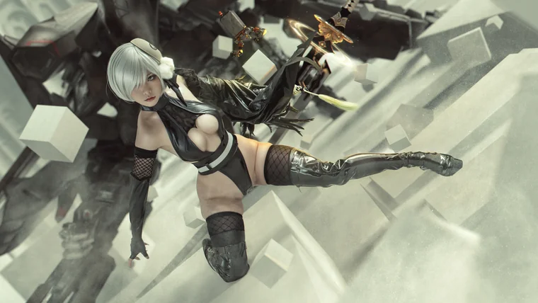[Coser] Chinese 爆机少女喵小吉 - Nier 2B preview 1