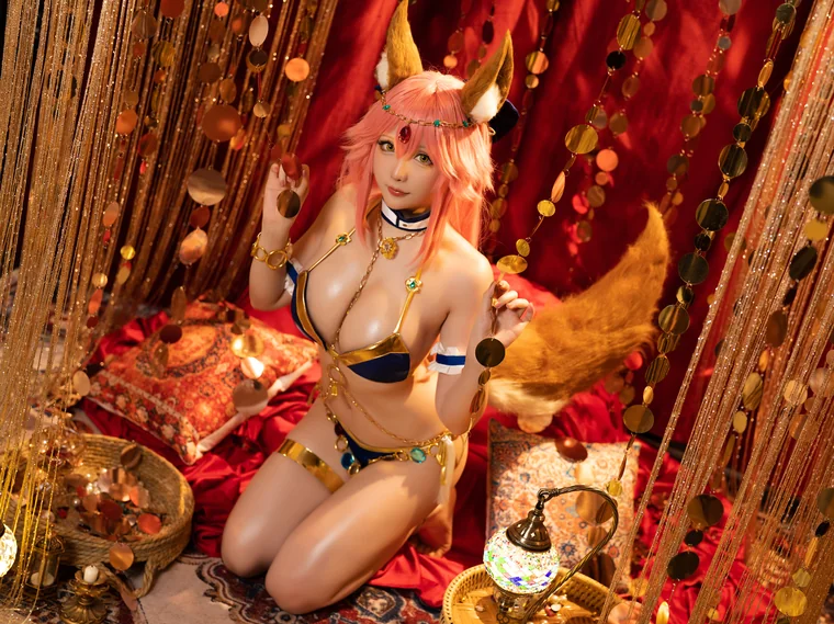[Coser] Chinese 星之迟迟 - FGO玉藻前舞娘 preview 6